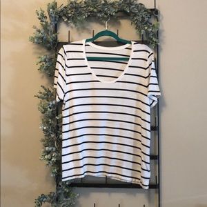 A New Day white and black stripped tee